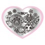 Matrita de Unghii din metal inima 7,1x5,6cm Heart 14